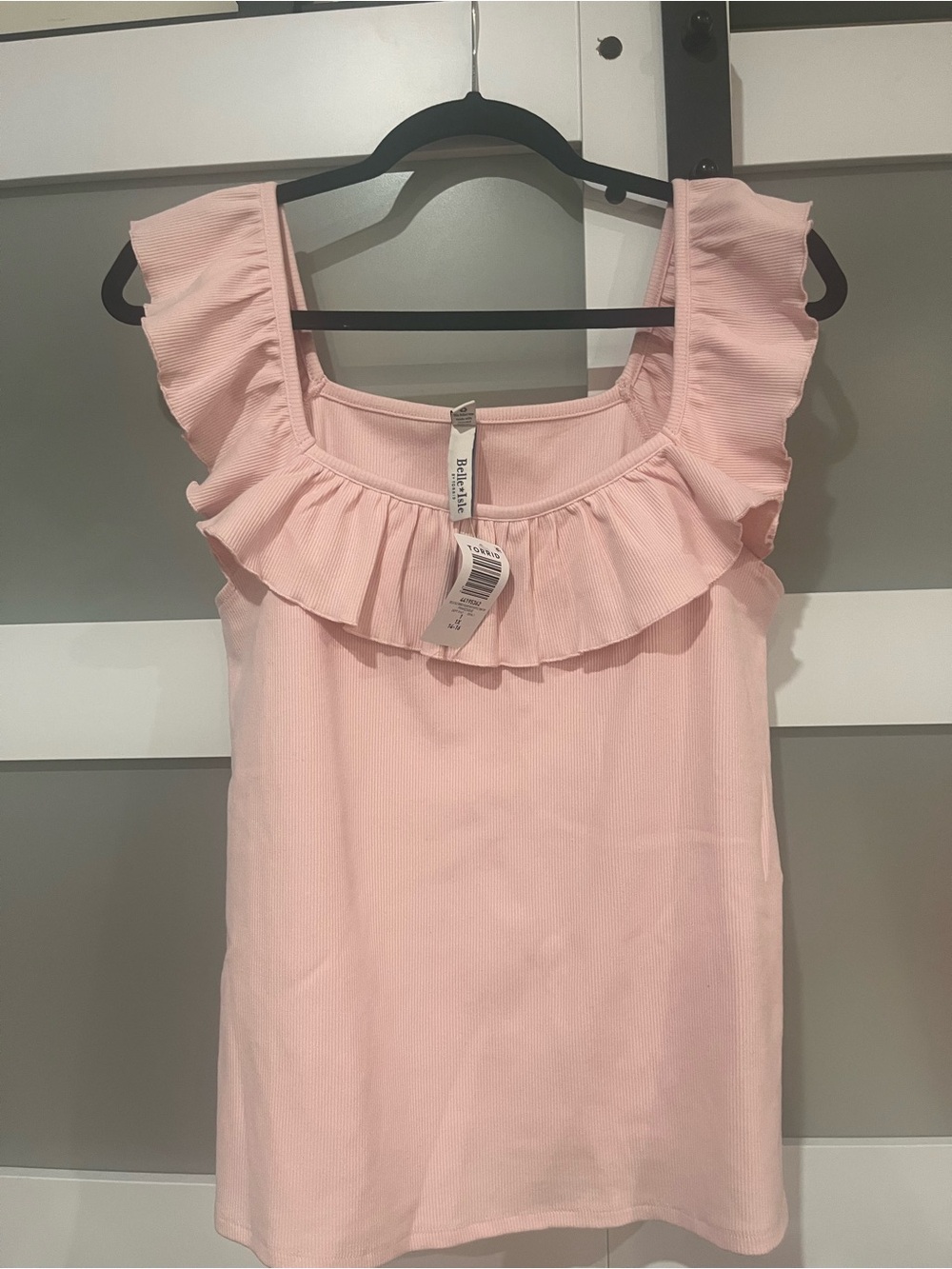 torrid Light Pink Ruffle Tank Top